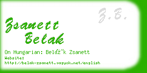 zsanett belak business card